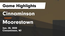 Cinnaminson  vs Moorestown  Game Highlights - Jan. 28, 2020