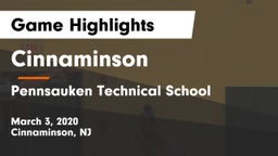 Cinnaminson  vs Pennsauken Technical School Game Highlights - March 3, 2020