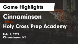 Cinnaminson  vs Holy Cross Prep Academy Game Highlights - Feb. 4, 2021