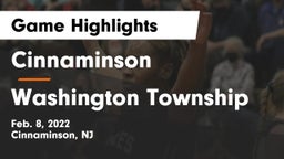 Cinnaminson  vs Washington Township  Game Highlights - Feb. 8, 2022