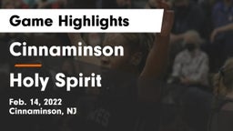 Cinnaminson  vs Holy Spirit  Game Highlights - Feb. 14, 2022
