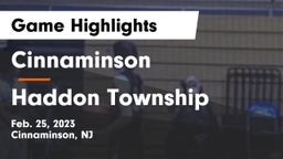 Cinnaminson  vs Haddon Township  Game Highlights - Feb. 25, 2023