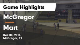 McGregor  vs Mart  Game Highlights - Dec 08, 2016