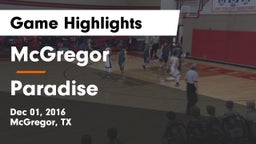 McGregor  vs Paradise  Game Highlights - Dec 01, 2016