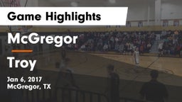 McGregor  vs Troy  Game Highlights - Jan 6, 2017
