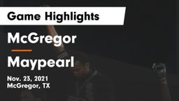 McGregor  vs Maypearl  Game Highlights - Nov. 23, 2021