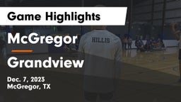 McGregor  vs Grandview  Game Highlights - Dec. 7, 2023