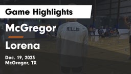 McGregor  vs Lorena  Game Highlights - Dec. 19, 2023