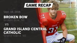 Recap: Broken Bow  vs. Grand Island Central Catholic  2016