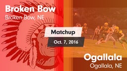 Matchup: Broken Bow High vs. Ogallala  2016