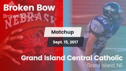 Matchup: Broken Bow High vs. Grand Island Central Catholic 2017