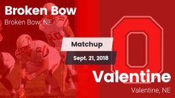Matchup: Broken Bow High vs. Valentine  2018