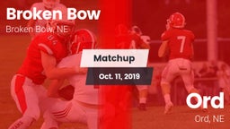 Matchup: Broken Bow High vs. Ord  2019