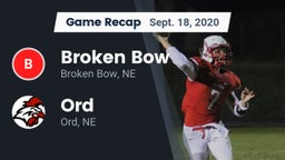 Recap: Broken Bow  vs. Ord  2020