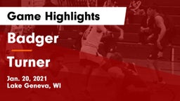 Badger  vs Turner  Game Highlights - Jan. 20, 2021