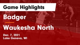 Badger  vs Waukesha North Game Highlights - Dec. 7, 2021