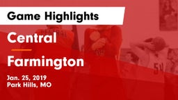 Central  vs Farmington  Game Highlights - Jan. 25, 2019