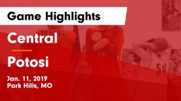 Central  vs Potosi  Game Highlights - Jan. 11, 2019