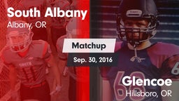 Matchup: South Albany High vs. Glencoe  2016