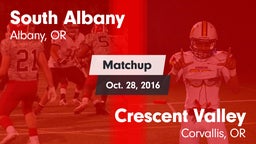 Matchup: South Albany High vs. Crescent Valley  2016