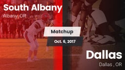 Matchup: South Albany High vs. Dallas  2017