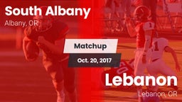 Matchup: South Albany High vs. Lebanon  2017