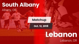 Matchup: South Albany High vs. Lebanon  2018