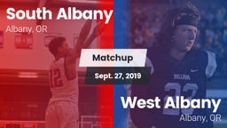 Matchup: South Albany High vs. West Albany  2019