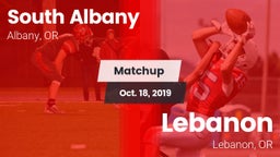 Matchup: South Albany High vs. Lebanon  2019