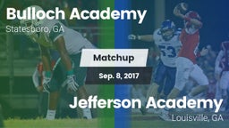 Matchup: Bulloch Academy vs. Jefferson Academy  2017