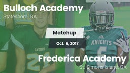 Matchup: Bulloch Academy vs. Frederica Academy  2017