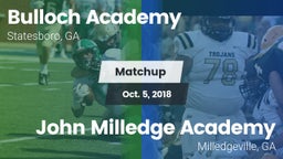 Matchup: Bulloch Academy vs. John Milledge Academy  2018