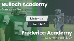 Matchup: Bulloch Academy vs. Frederica Academy  2018