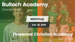 Matchup: Bulloch Academy vs. Pinewood Christian Academy 2019