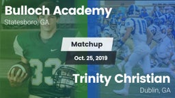 Matchup: Bulloch Academy vs. Trinity Christian  2019