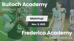 Matchup: Bulloch Academy vs. Frederica Academy  2019