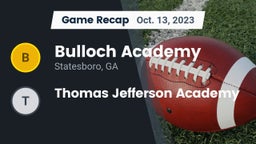 Recap: Bulloch Academy vs. Thomas Jefferson Academy  2023