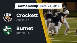 Recap: Crockett  vs. Burnet  2017