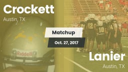 Matchup: Crockett vs. Lanier  2017