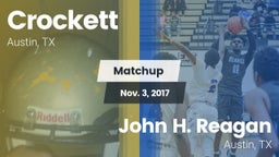 Matchup: Crockett vs. John H. Reagan  2017