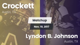 Matchup: Crockett vs. Lyndon B. Johnson  2017