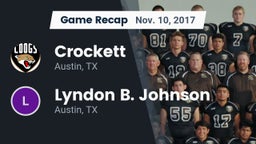 Recap: Crockett  vs. Lyndon B. Johnson  2017