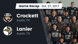 Recap: Crockett  vs. Lanier  2017