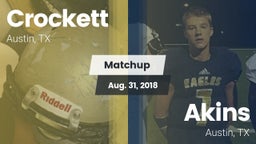 Matchup: Crockett vs. Akins  2018