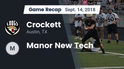 Recap: Crockett  vs. Manor New Tech 2018