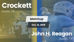Matchup: Crockett vs. John H. Reagan  2018