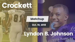 Matchup: Crockett vs. Lyndon B. Johnson  2018