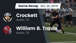 Recap: Crockett  vs. William B. Travis  2018