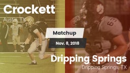 Matchup: Crockett vs. Dripping Springs  2018