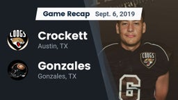 Recap: Crockett  vs. Gonzales  2019
